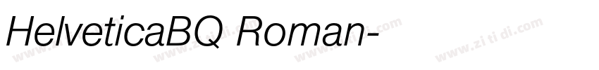 HelveticaBQ Roman字体转换